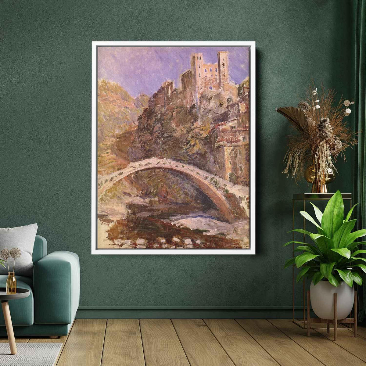 The Castle of Dolceacquaby Claude Monet Canvas Print
