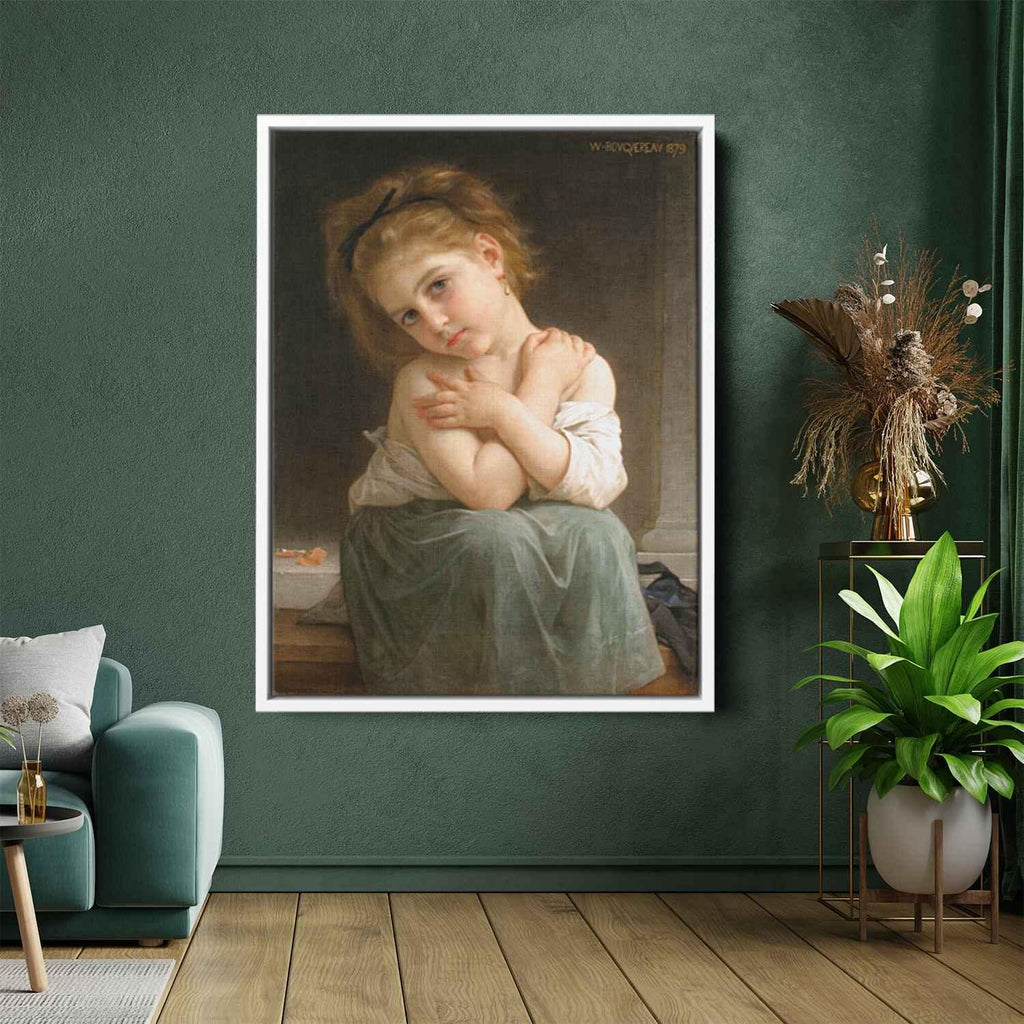 The chillyby William-Adolphe Bouguereau Canvas Print