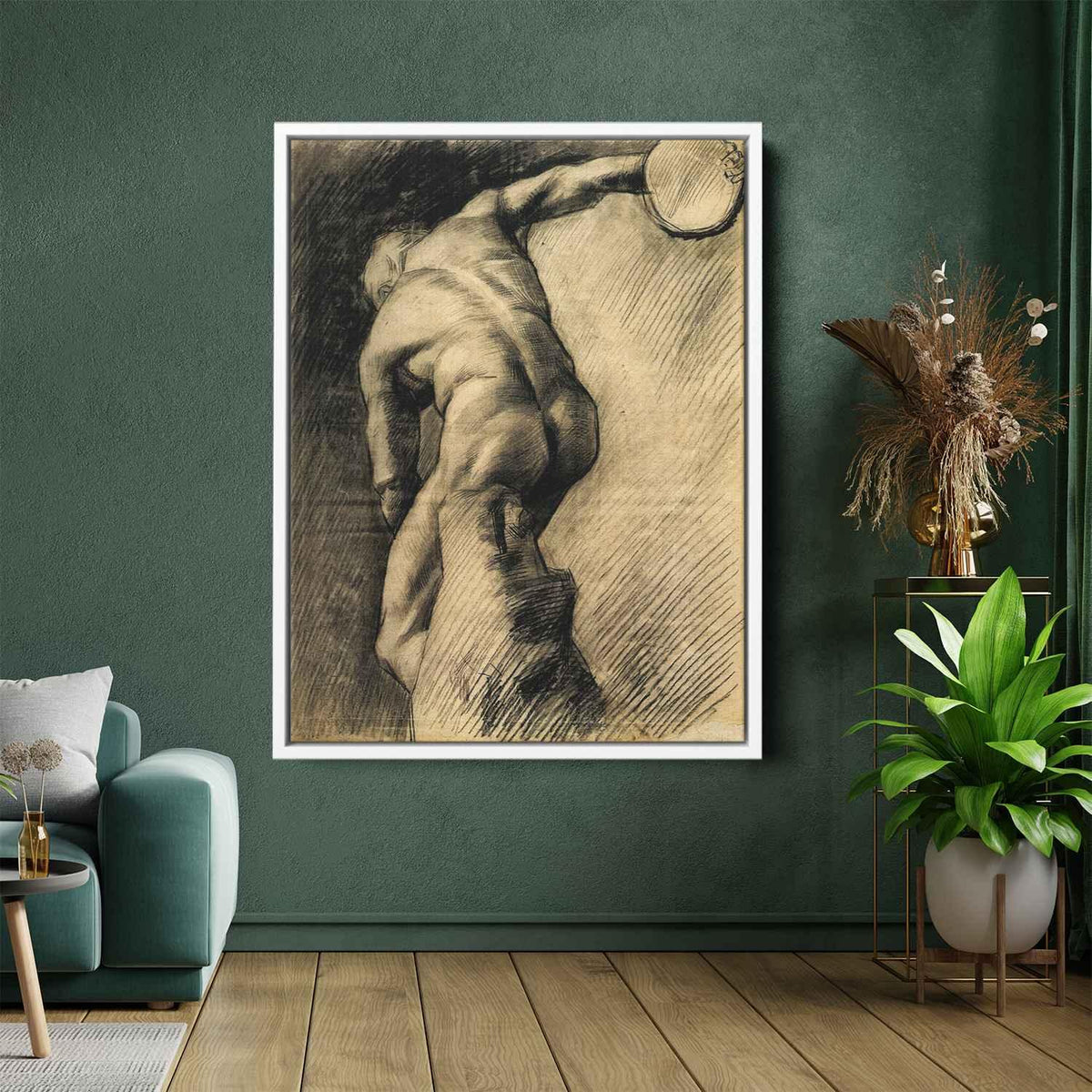 The Discus Throwerby Vincent van Gogh Canvas Print