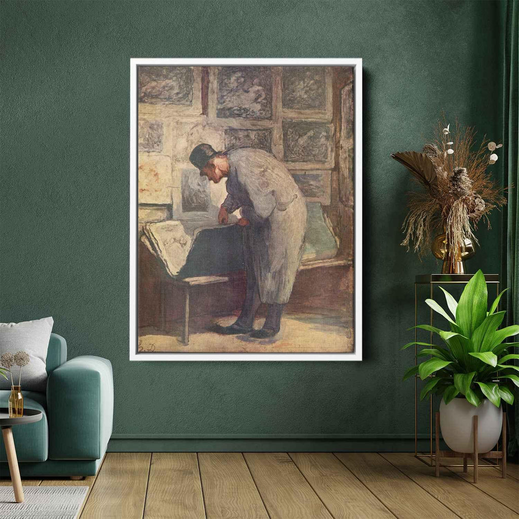 The Print Collectorby Honore Daumier Canvas Print