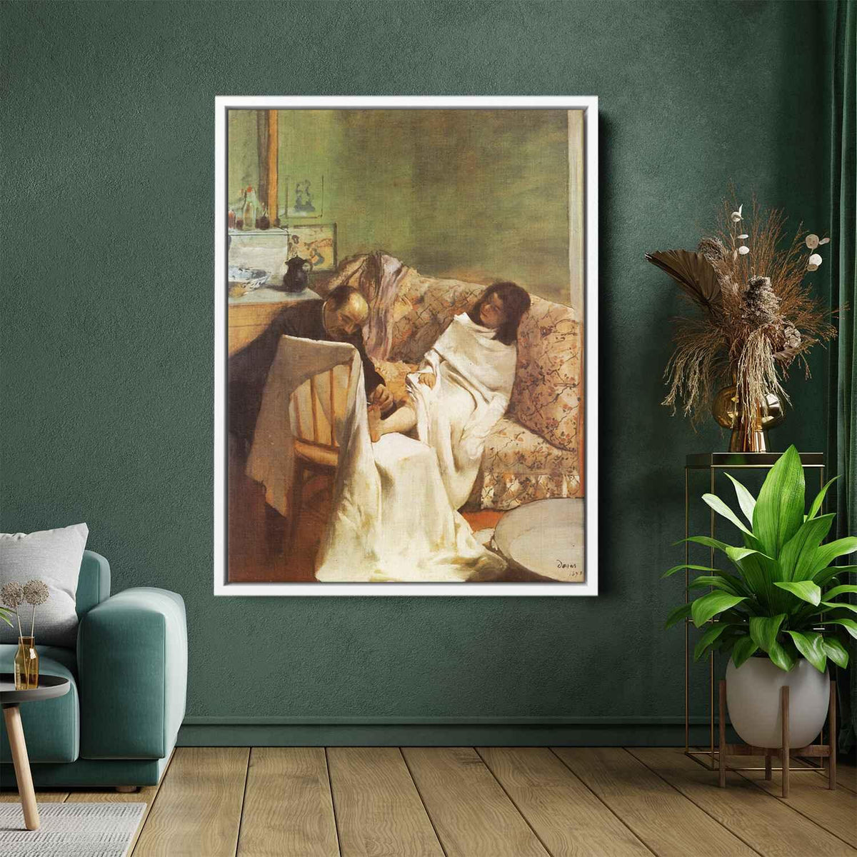 The Pedicureby Edgar Degas Canvas Print