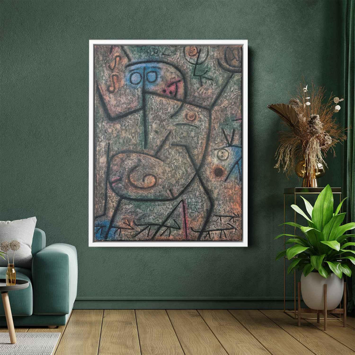 The rumorsby Paul Klee Canvas Print