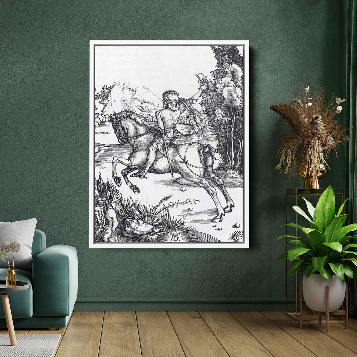 The Small Courierby Albrecht Durer Canvas Print