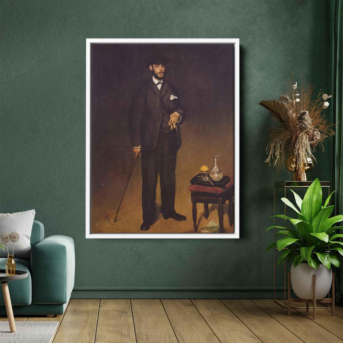 Theodore Duretby Edouard Manet Canvas Print