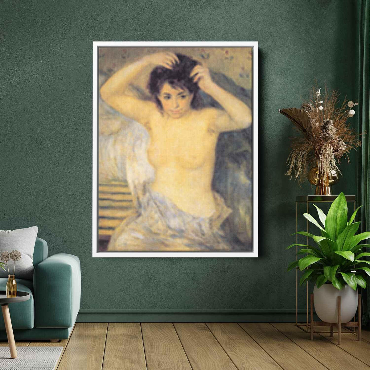 Torso Before the Bathby Pierre-Auguste Renoir Canvas Print