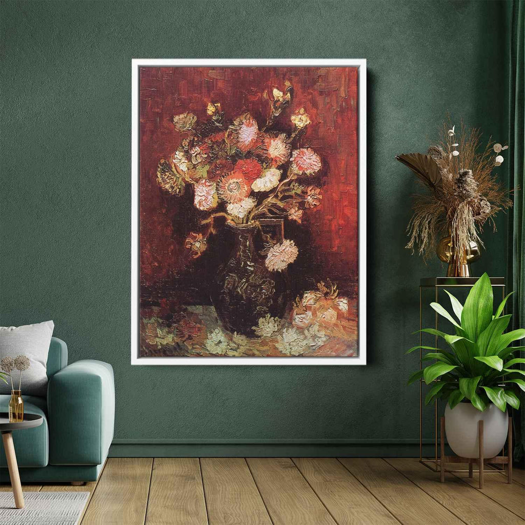 Vase with Asters and Phloxby Vincent van Gogh Canvas Print