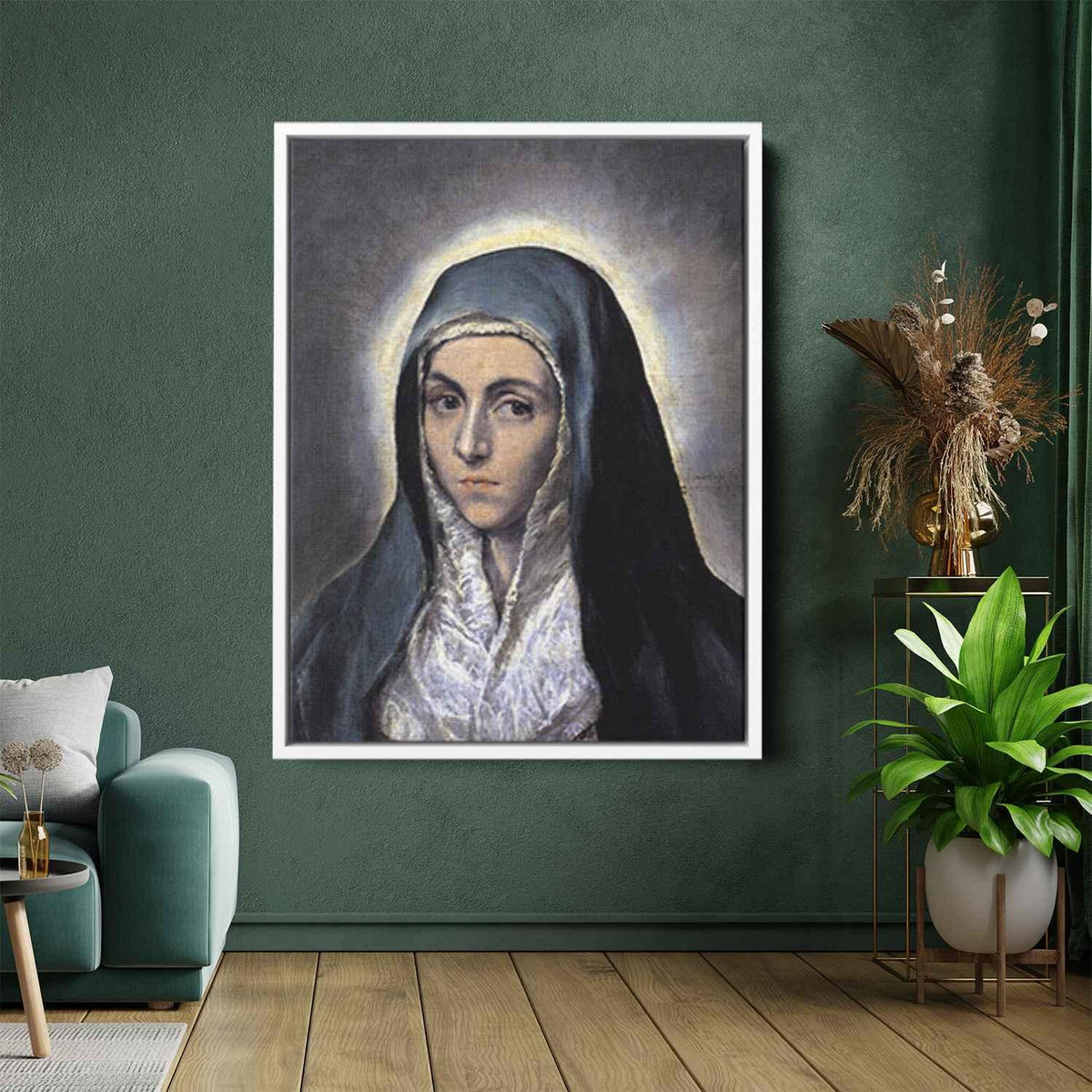Virgin Maryby El Greco Canvas Print