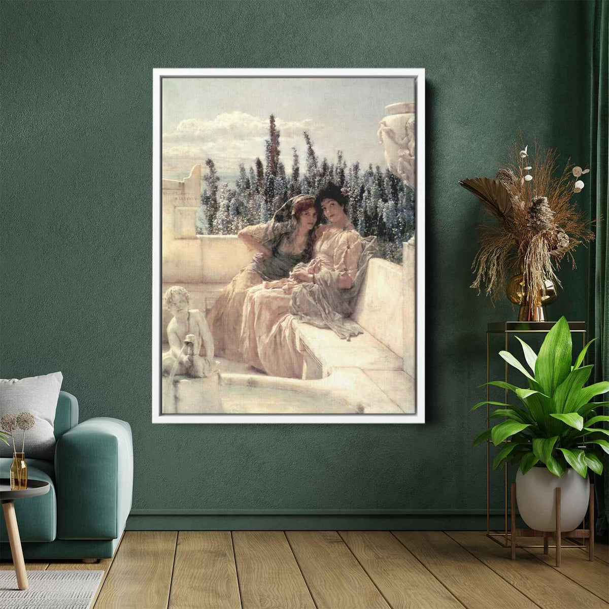 Whispering Noonby Sir Lawrence Alma-Tadema Canvas Print