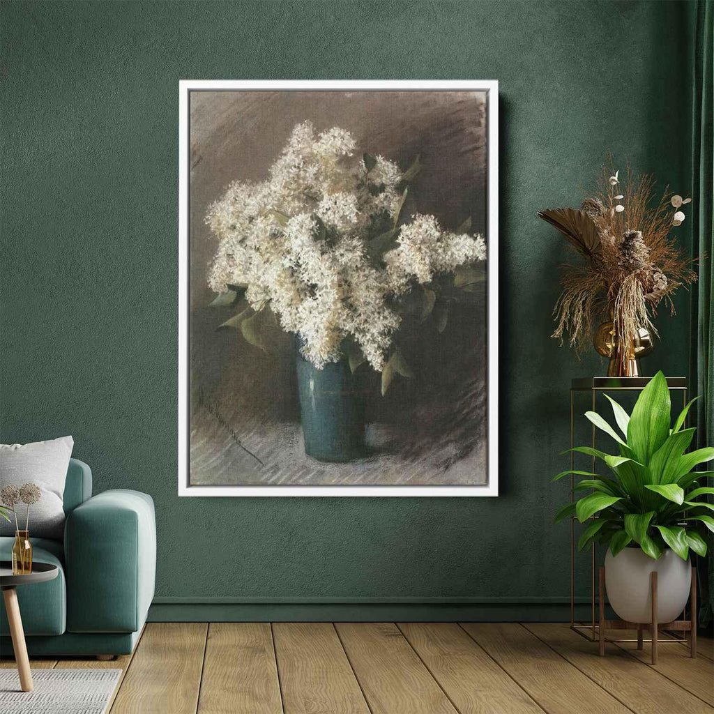 White Lilacby Isaac Levitan Canvas Print