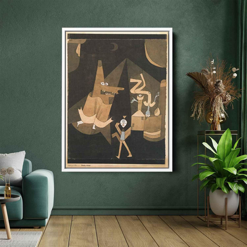 Witch sceneby Paul Klee Canvas Print