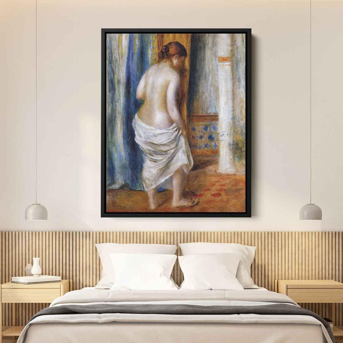 The Bathrobeby Pierre-Auguste Renoir Canvas Print