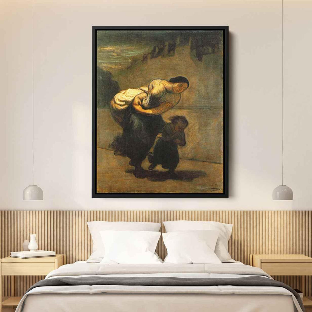 The Burden (The Laundress)by Honore Daumier Canvas Print