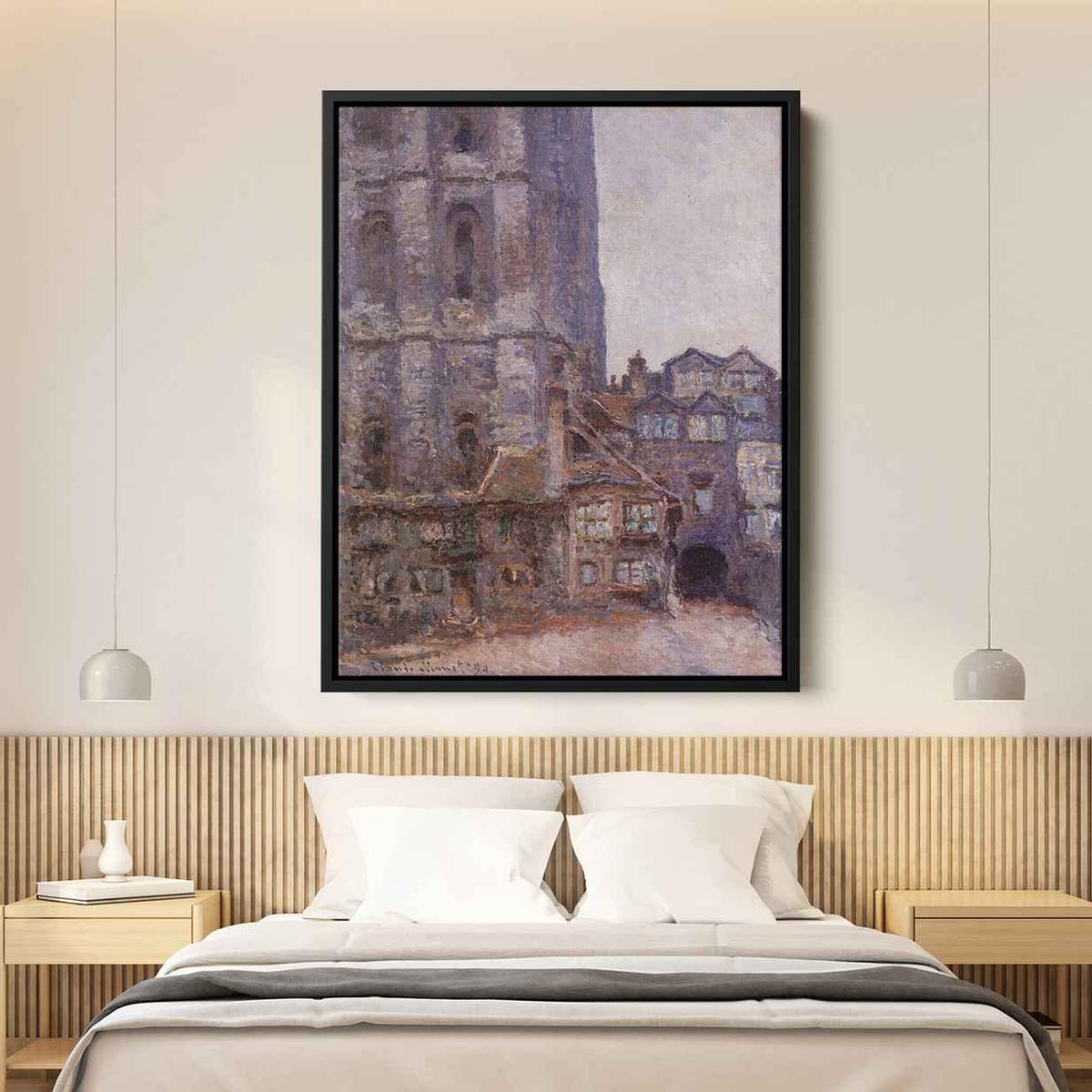 The Cour d'Albane, Grey Weather Canvas Print
