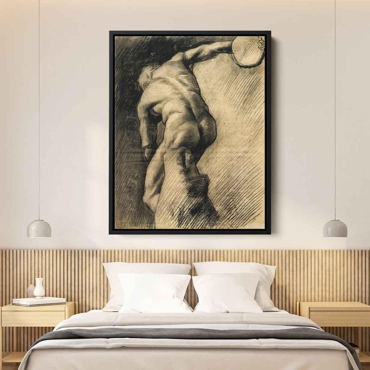The Discus Throwerby Vincent van Gogh Canvas Print