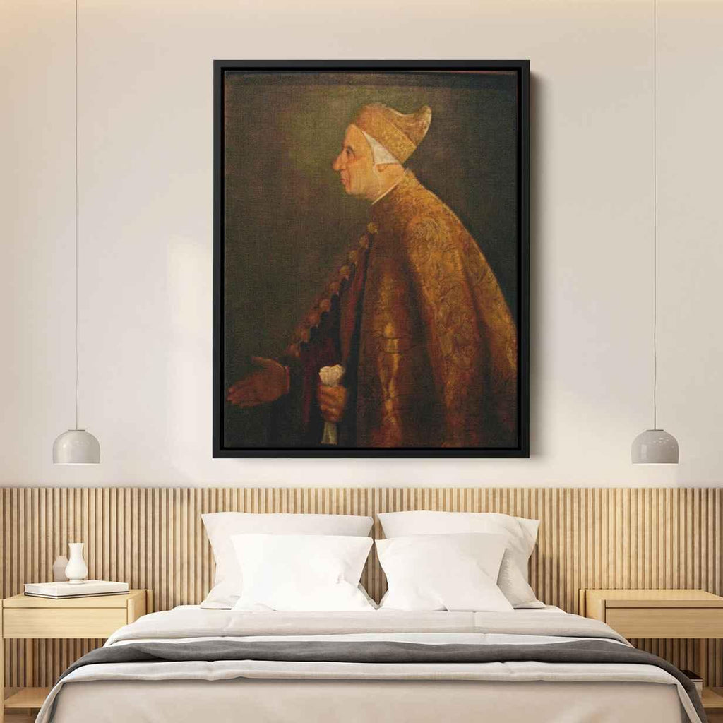 The Doge Niccolo Marcelloby Titian Canvas Print