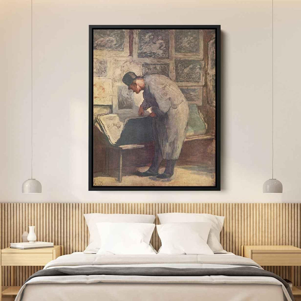The Print Collectorby Honore Daumier Canvas Print