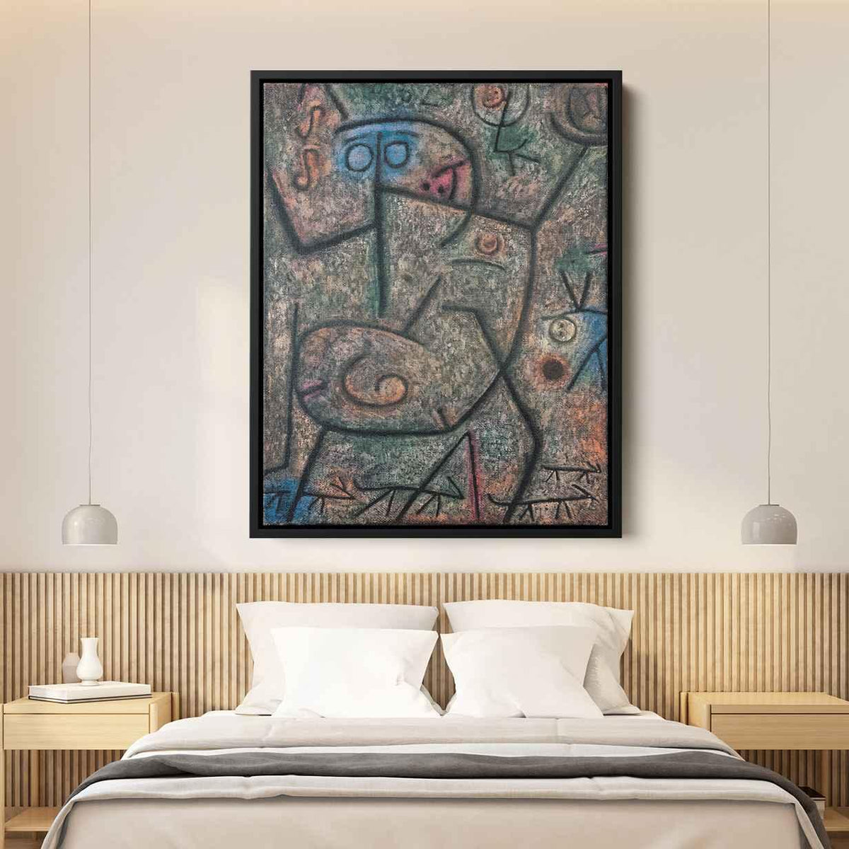The rumorsby Paul Klee Canvas Print