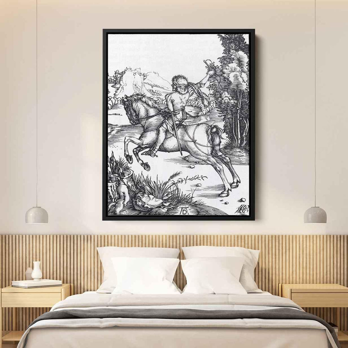 The Small Courierby Albrecht Durer Canvas Print