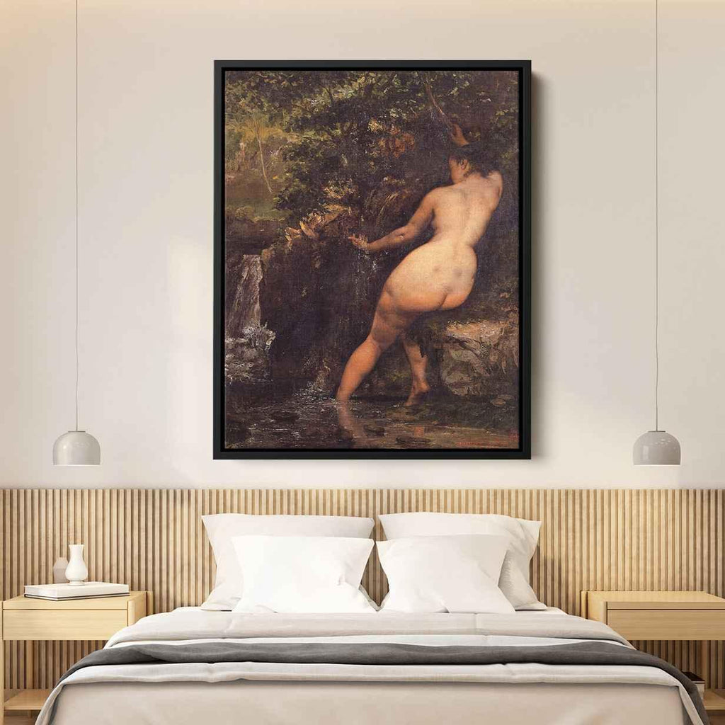The Source (Bather at the Source)by Gustave Courbet Canvas Print
