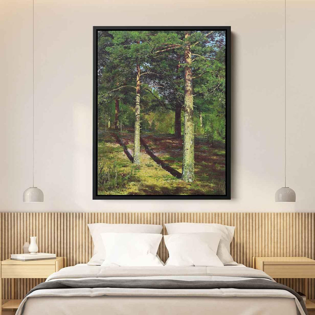 The Sun lit Pinesby Ivan Shishkin Canvas Print