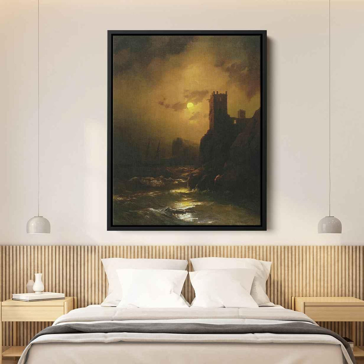Tower. Shipwreckby Ivan Aivazovsky Canvas Print