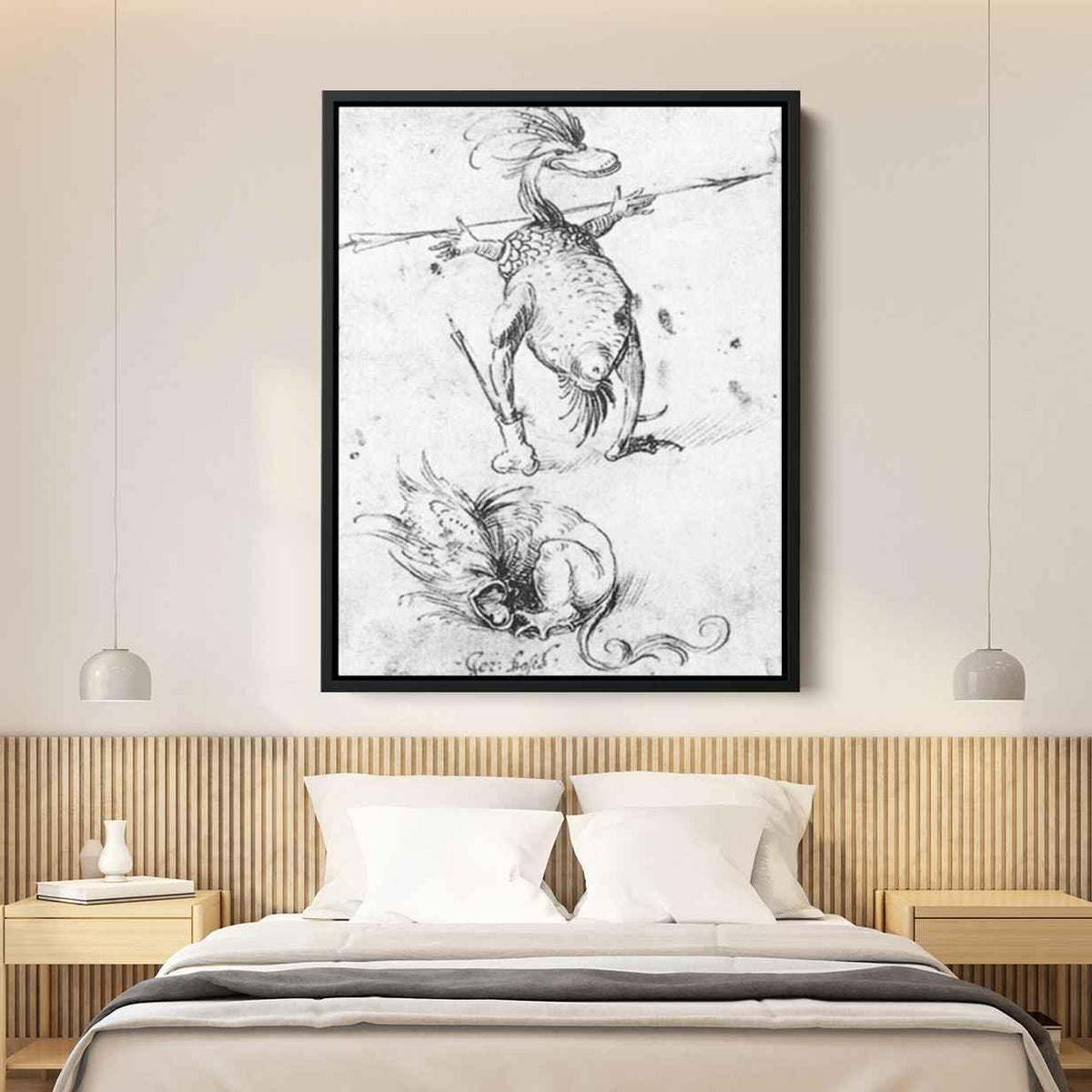 Two Monsters Canvas Print