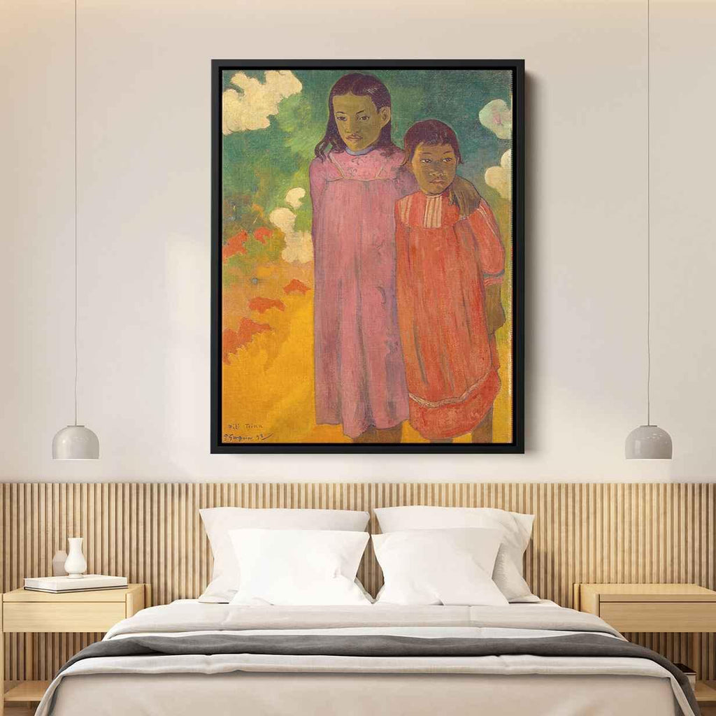 Two sistersby Paul Gauguin Canvas Print