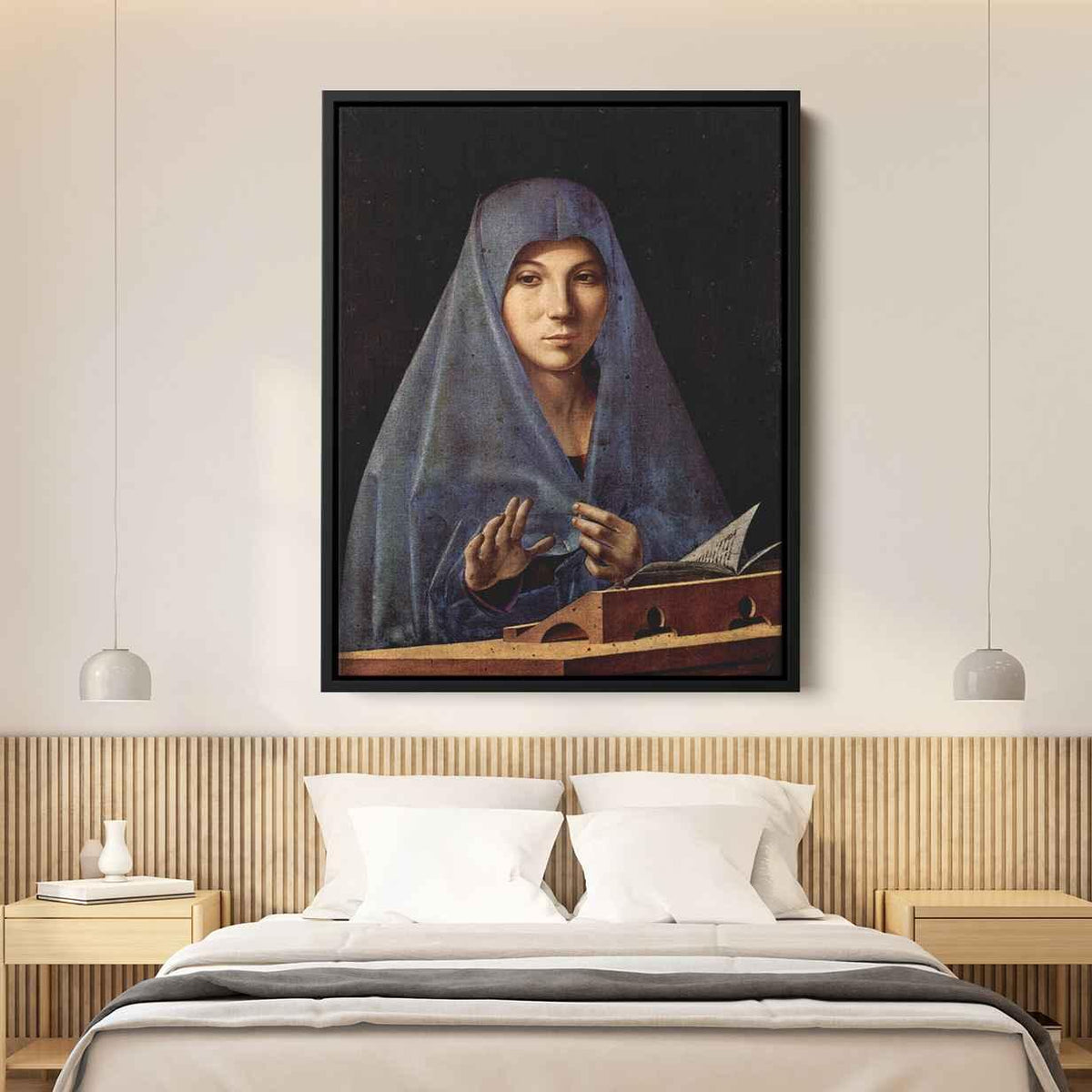Virgin Annunciateby Antonello da Messina Canvas Print