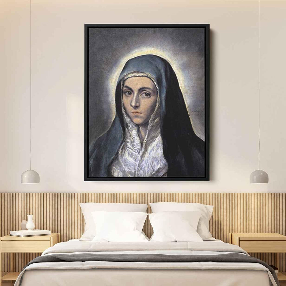 Virgin Maryby El Greco Canvas Print