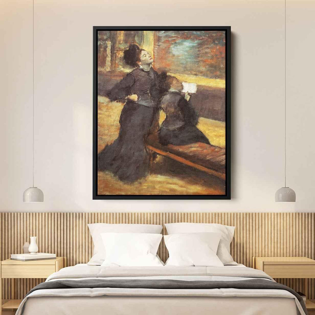 Visit to a Museumby Edgar Degas Canvas Print