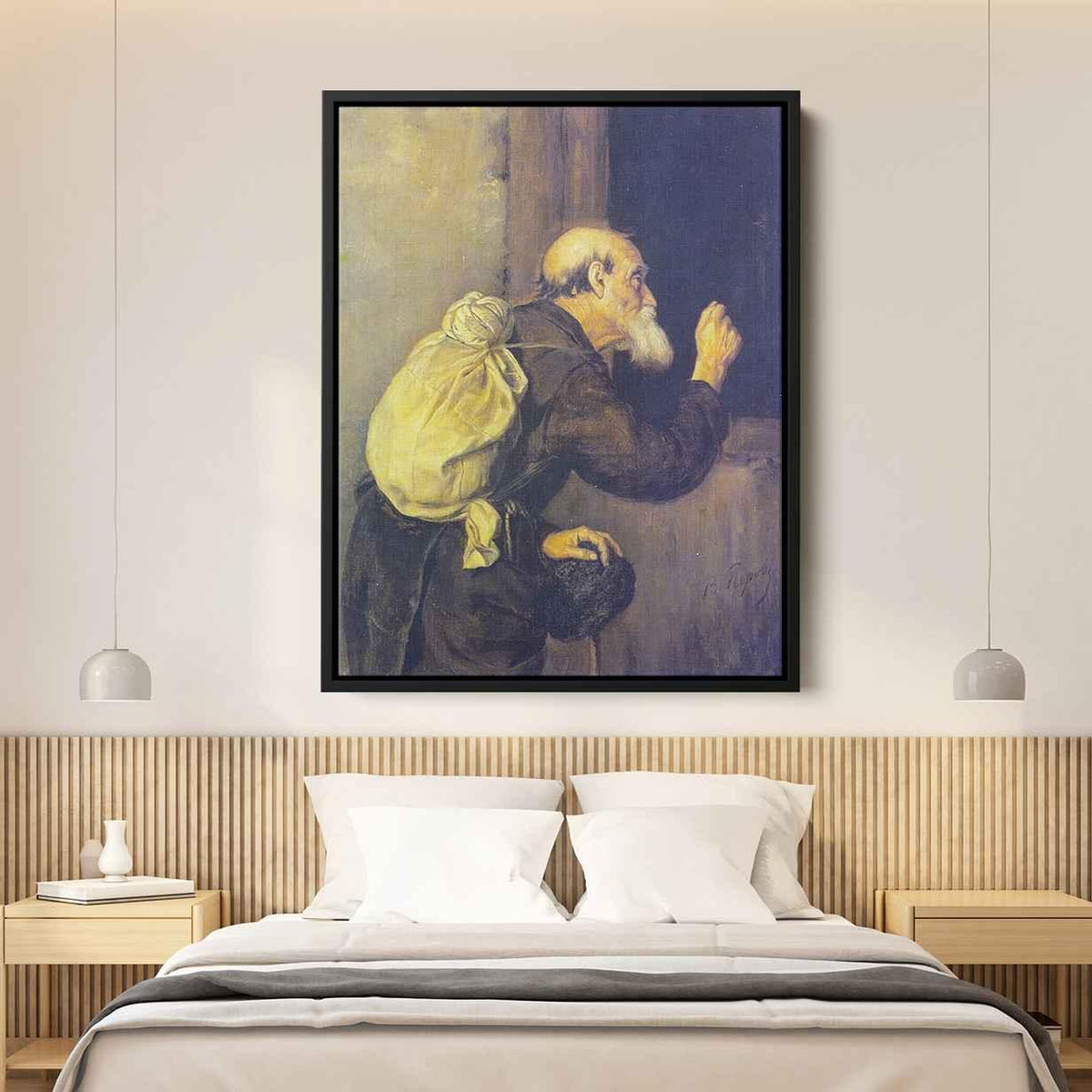 Wandererby Vasily Perov Canvas Print