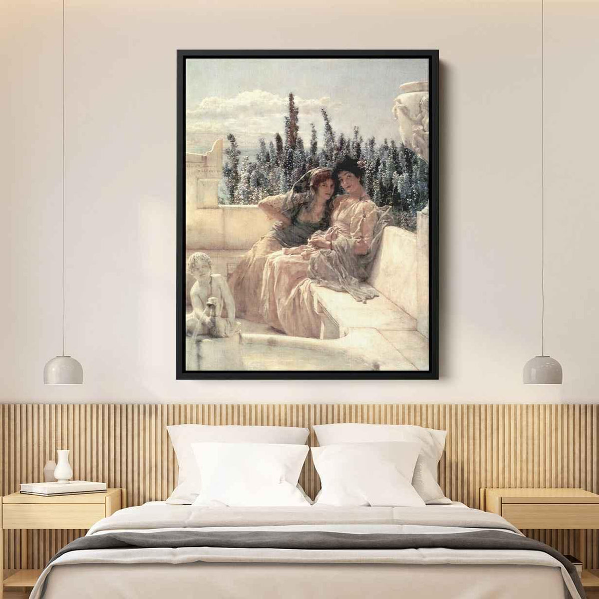 Whispering Noonby Sir Lawrence Alma-Tadema Canvas Print