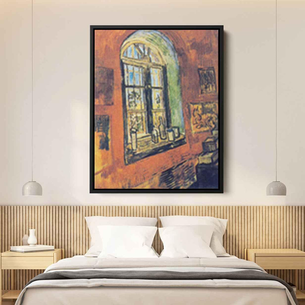 Window of Vincent's Studio at the Asylumby Vincent van Gogh Canvas Print