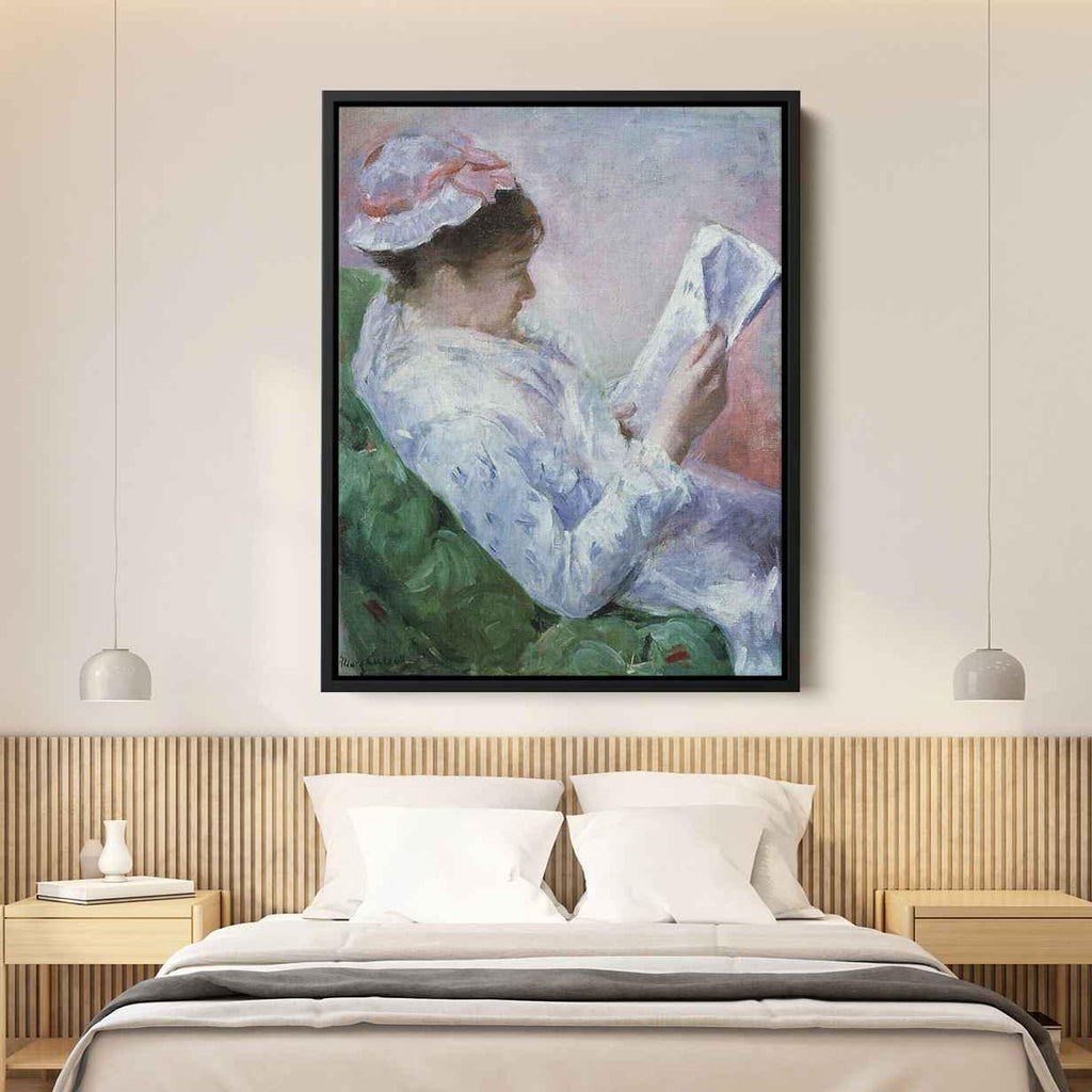 Woman Readingby Mary Cassatt Canvas Print