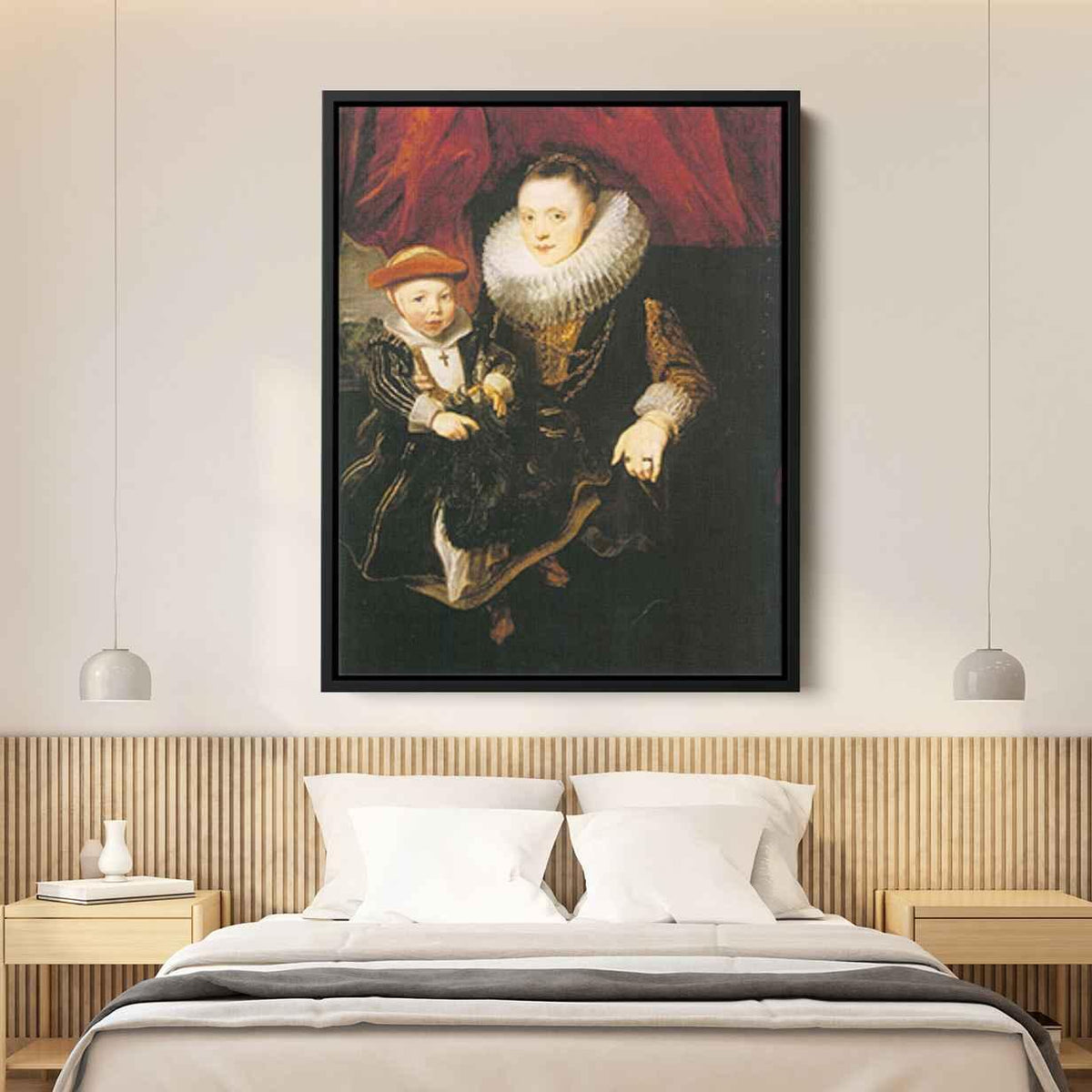 Young Woman with a Childby Anthony van Dyck Canvas Print