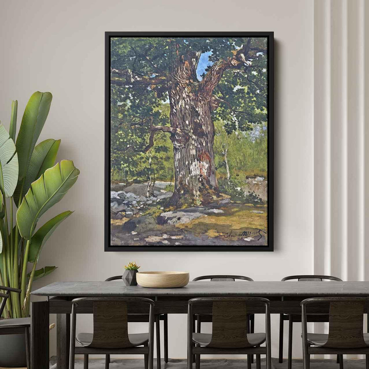 The Bodmer Oakby Claude Monet Canvas Print
