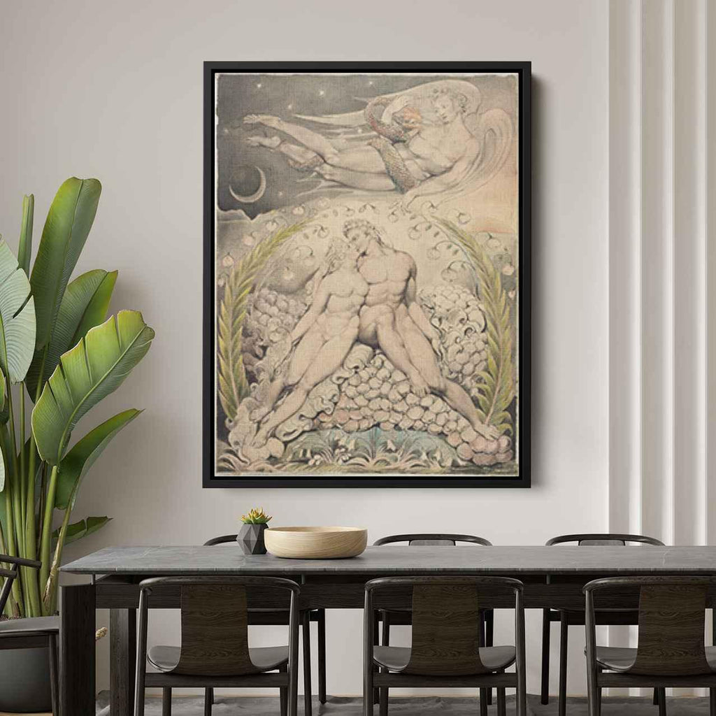 Illustration to Milton's Lost Paradiseby William Blake Canvas Print