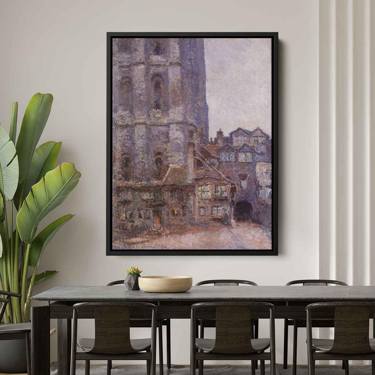 The Cour d'Albane, Grey Weather Canvas Print