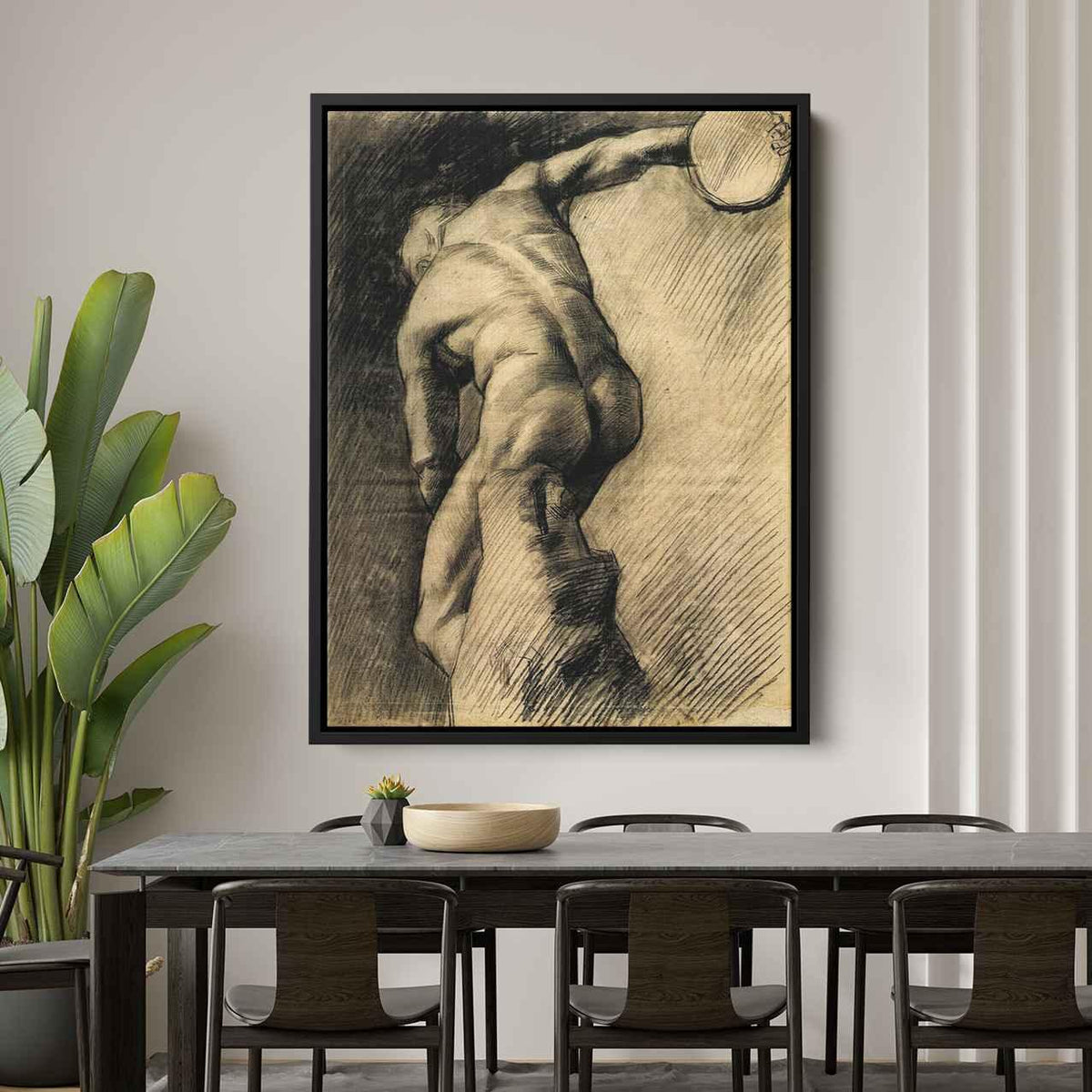 The Discus Throwerby Vincent van Gogh Canvas Print