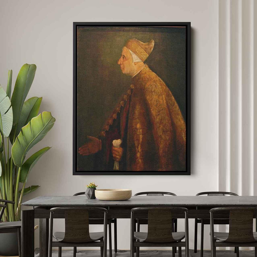 The Doge Niccolo Marcelloby Titian Canvas Print