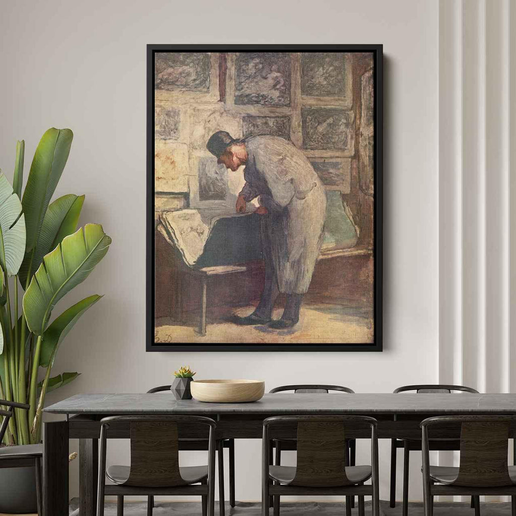 The Print Collectorby Honore Daumier Canvas Print