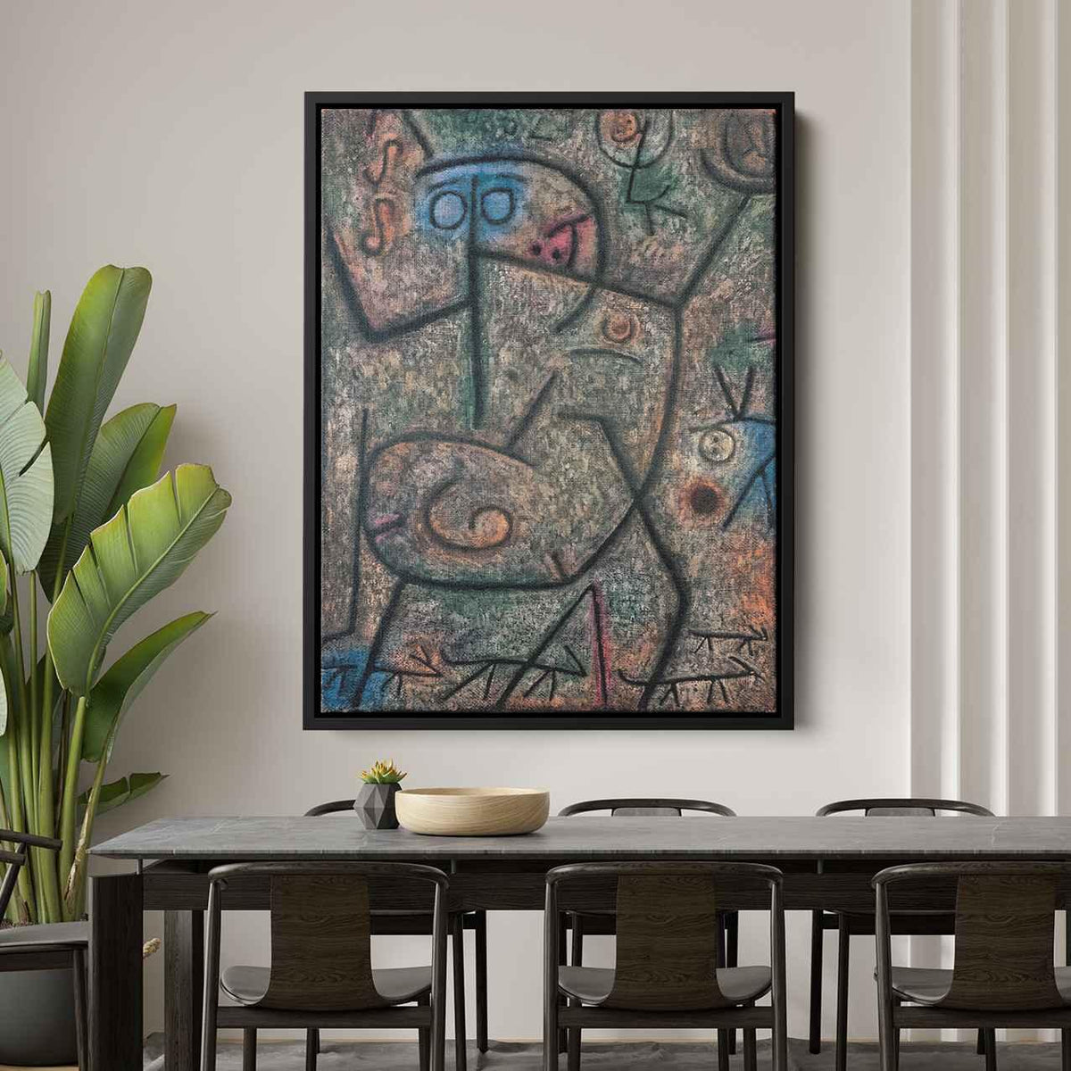 The rumorsby Paul Klee Canvas Print