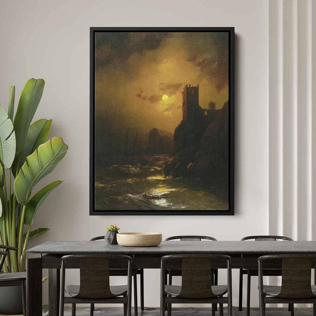 Tower. Shipwreckby Ivan Aivazovsky Canvas Print