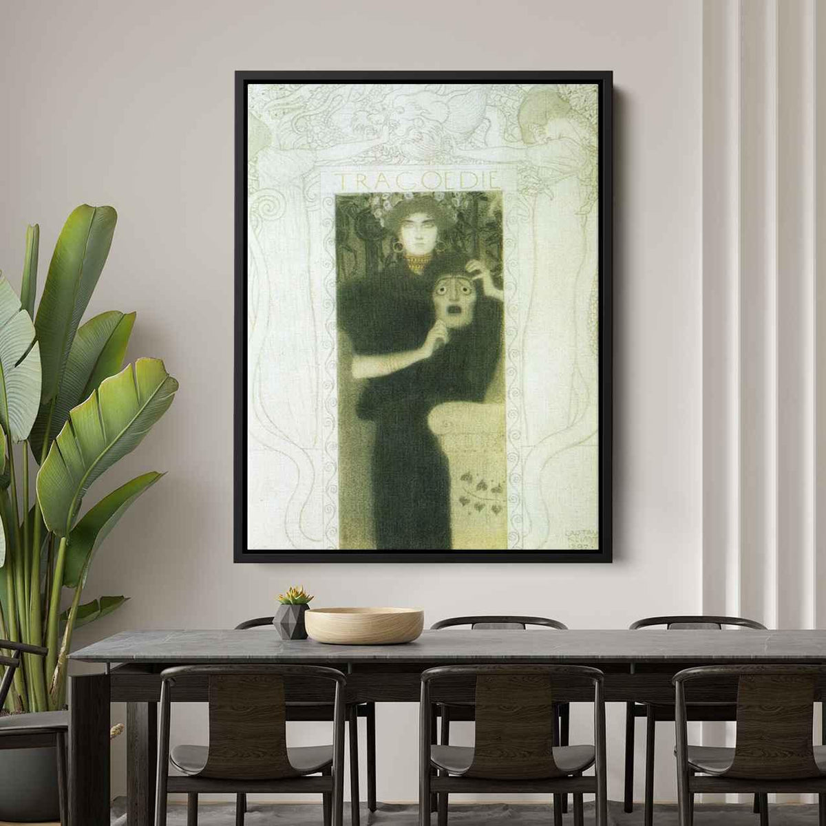 Tragedyby Gustav Klimt Canvas Print