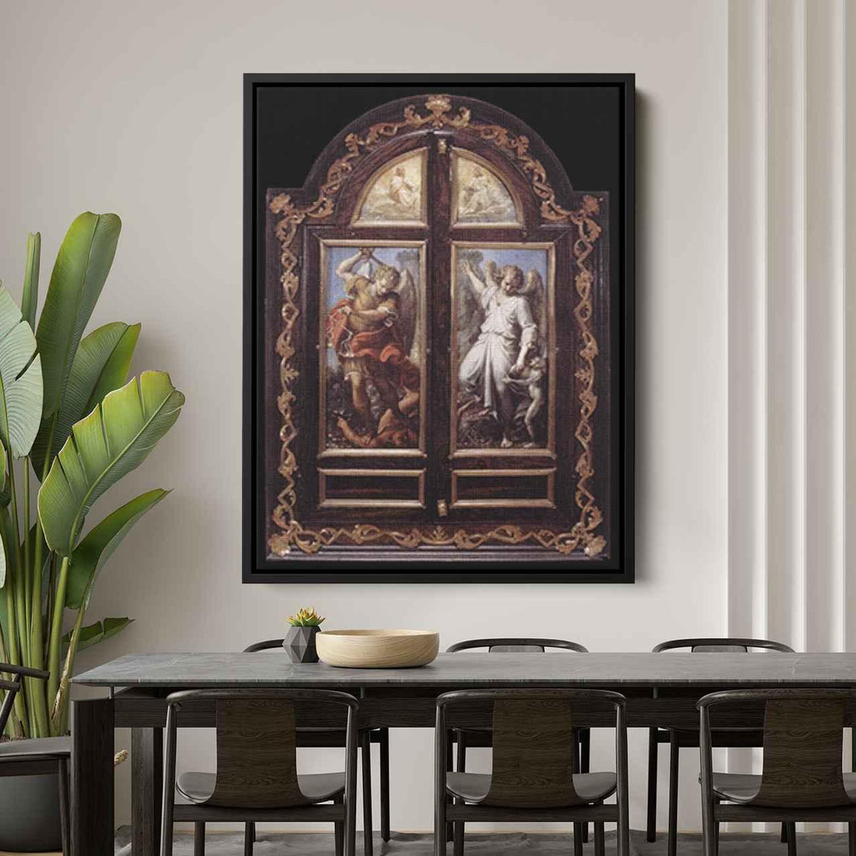 Triptychby Annibale Carracci Canvas Print