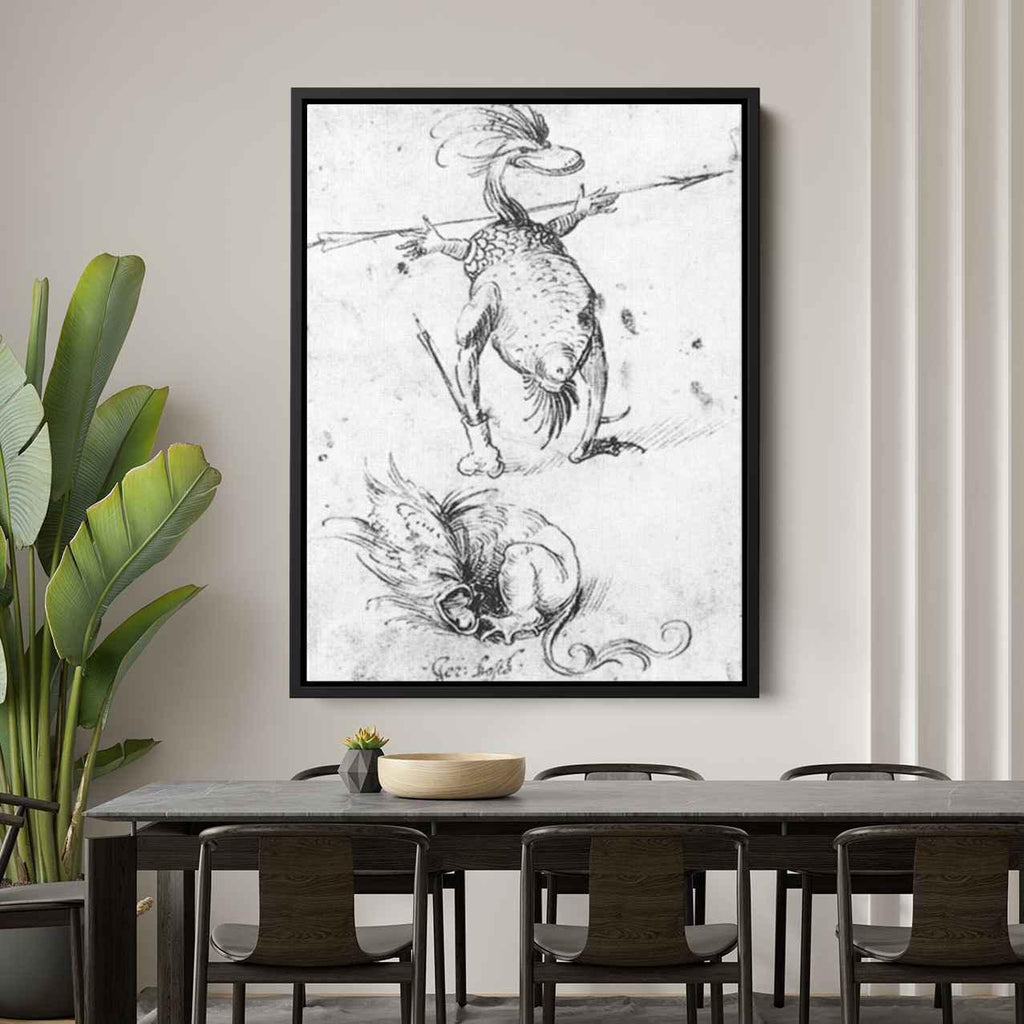 Two Monsters Canvas Print