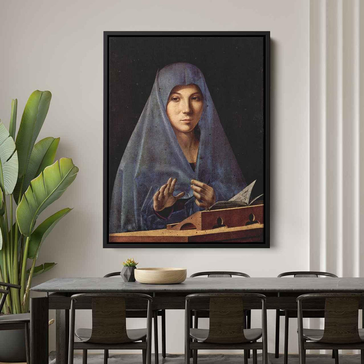 Virgin Annunciateby Antonello da Messina Canvas Print