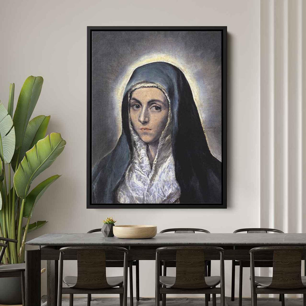 Virgin Maryby El Greco Canvas Print