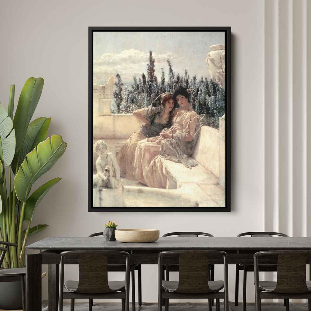 Whispering Noonby Sir Lawrence Alma-Tadema Canvas Print
