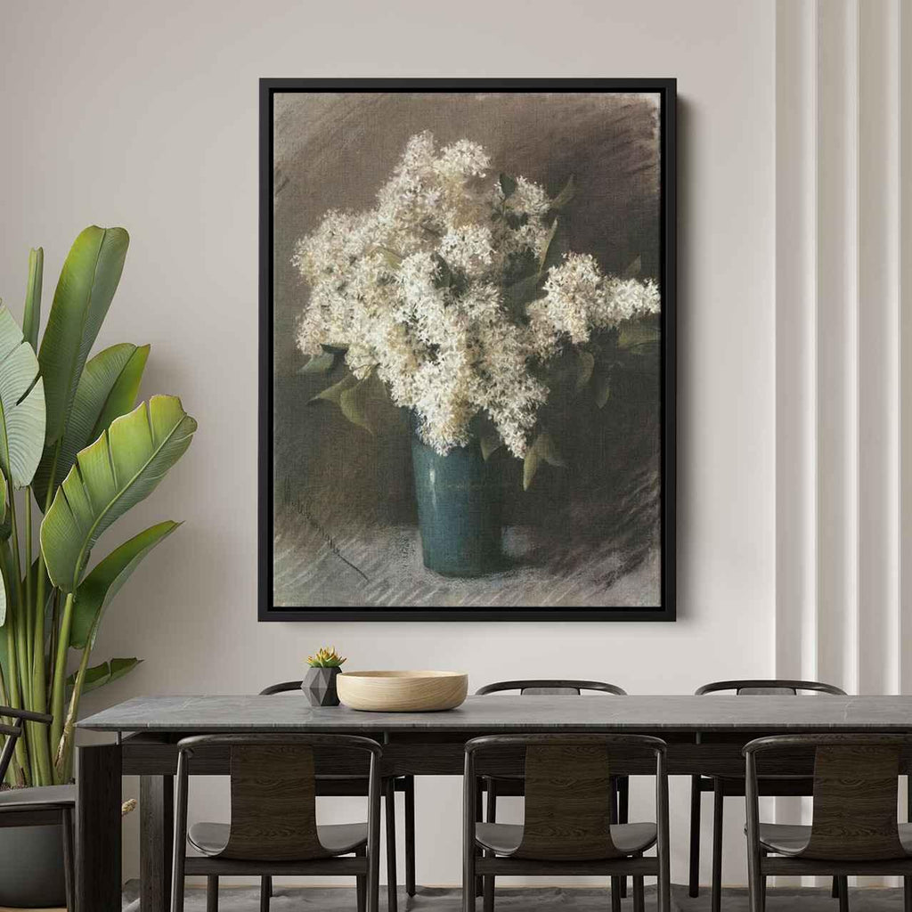 White Lilacby Isaac Levitan Canvas Print